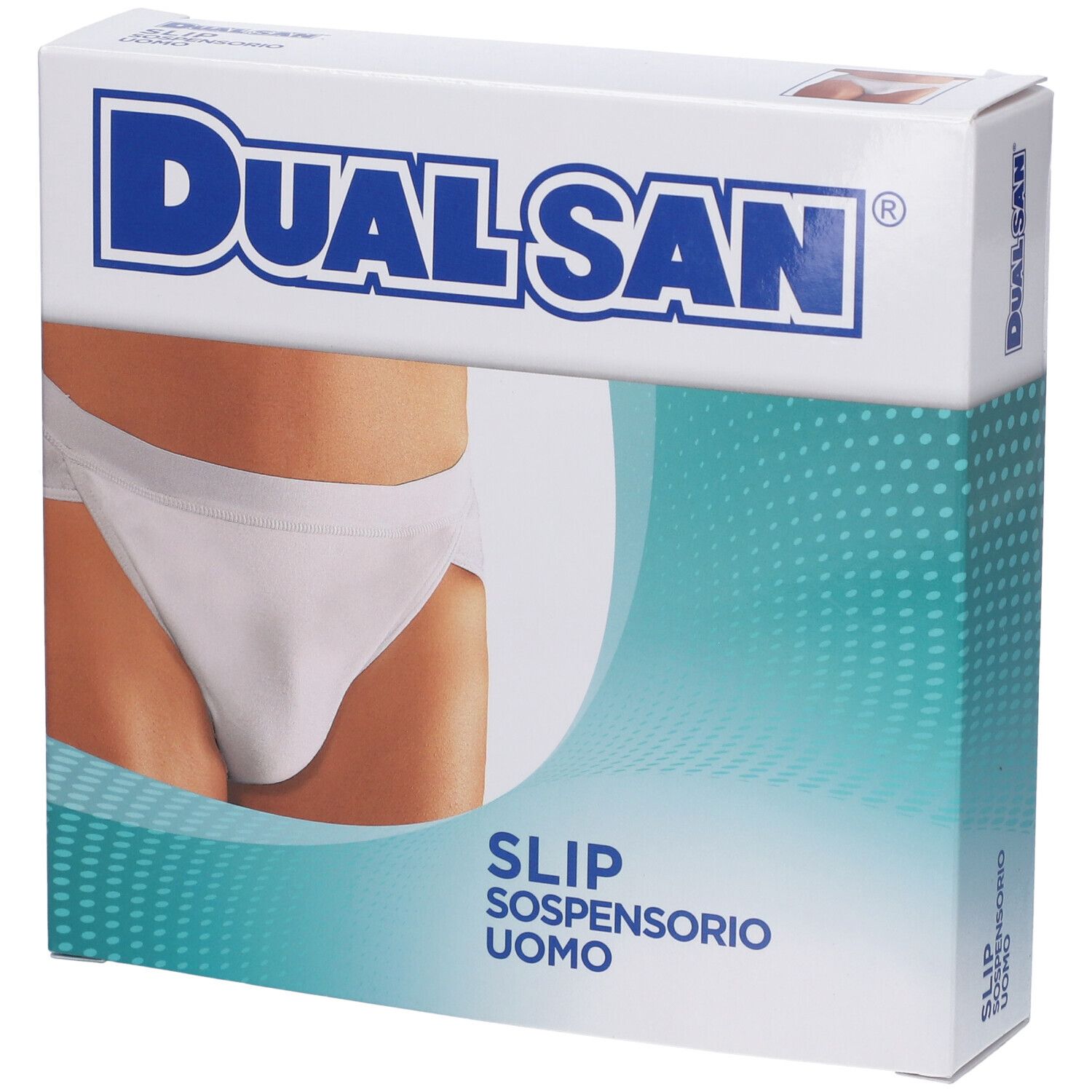 Dualsan Slip Sospensorio Uomo Colore Bianco Taglia 5
