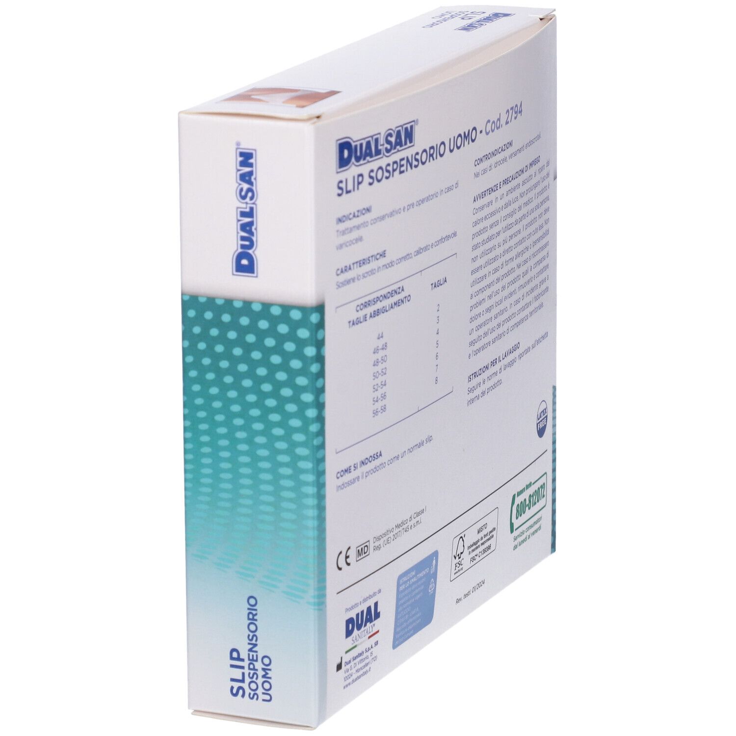 Dualsan Slip Sospensorio Uomo 8