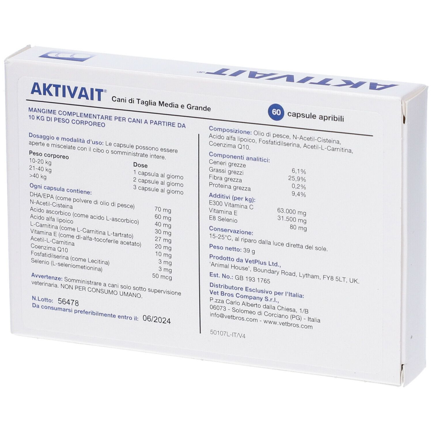 Aktivait M & L Breed 60Cps