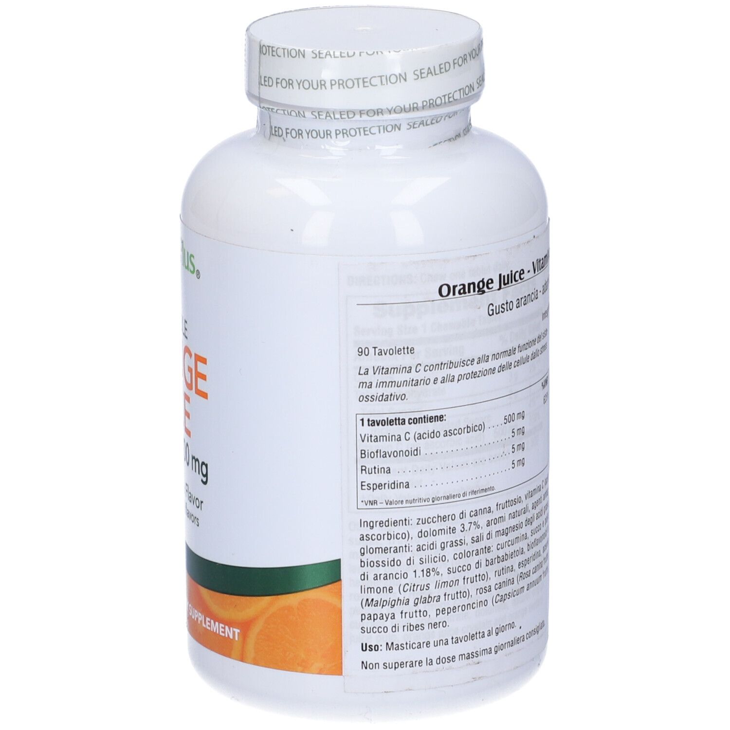 Orange Juice Vitamina C 500Mg 90 Tavolette