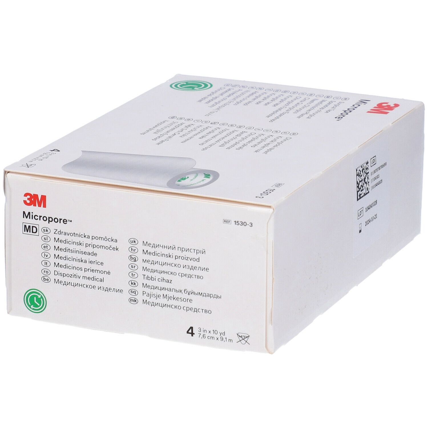 3M™ Micropore™ Cerotto in TNT 7,5 cm x 9,1 m