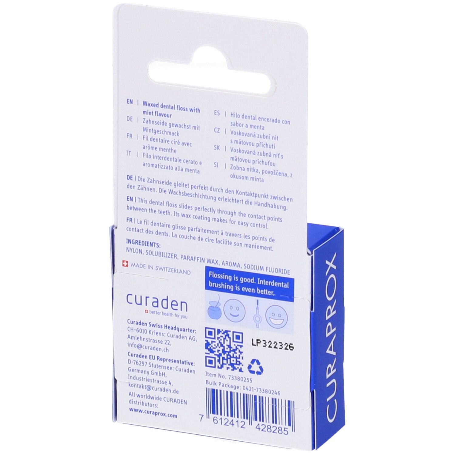 Curaprox Df 834 Dental Floss Waxed 50 Metri