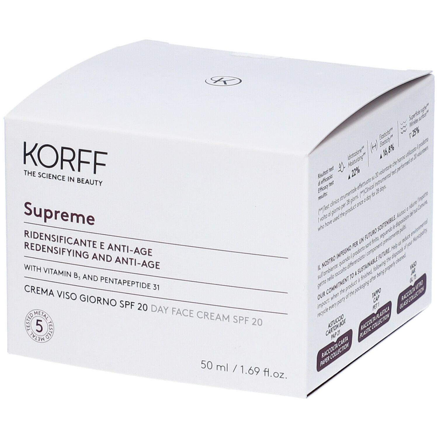 KORFF Supreme Crema Viso Giorno SPF 20