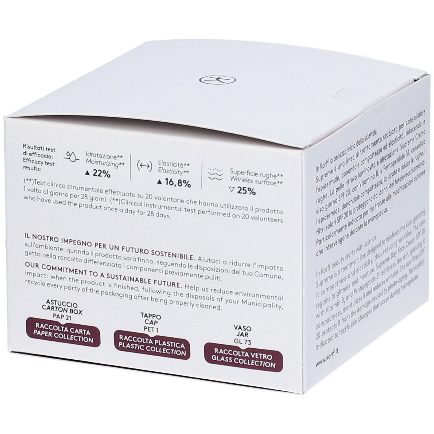 KORFF Supreme Crema Viso Giorno SPF 20