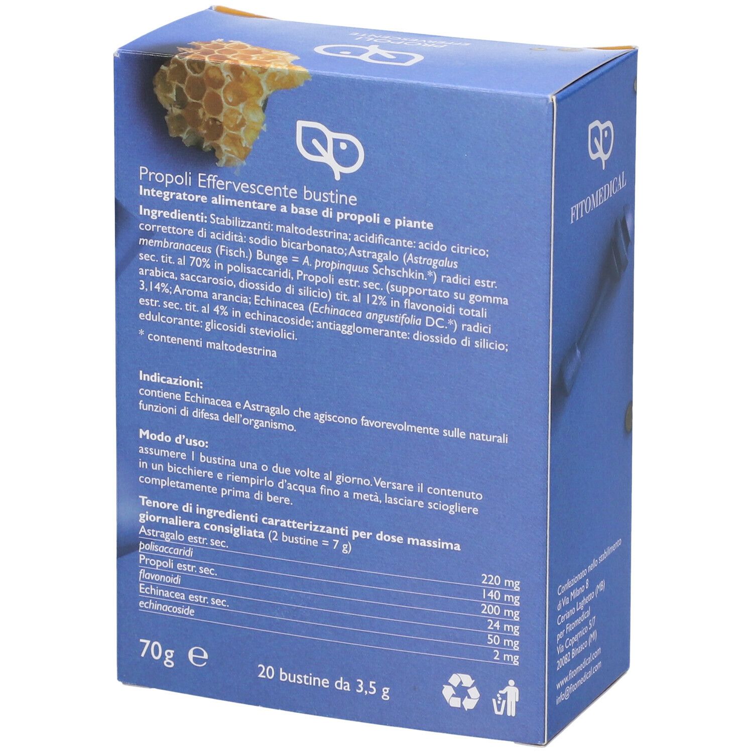 Propoli Effervescente 20 Bustine