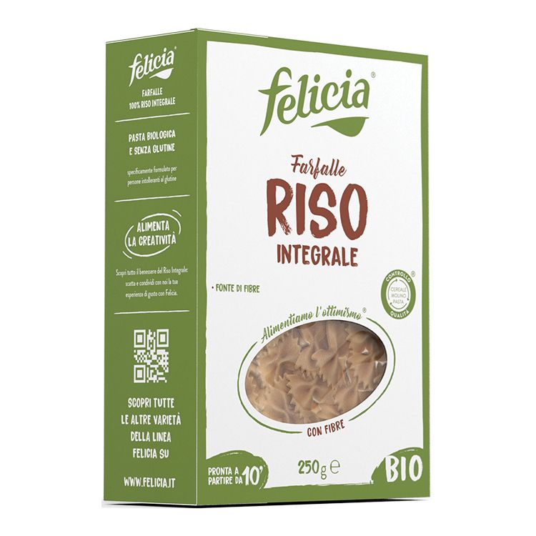 Felicia Farfalle Riso Integrale 250 G