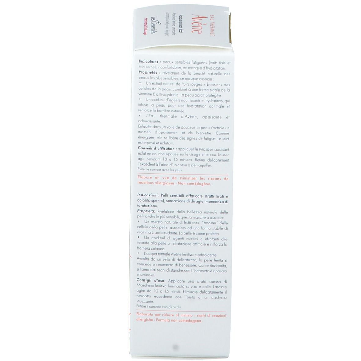 Avène Maschera Lenitiva Luminosità