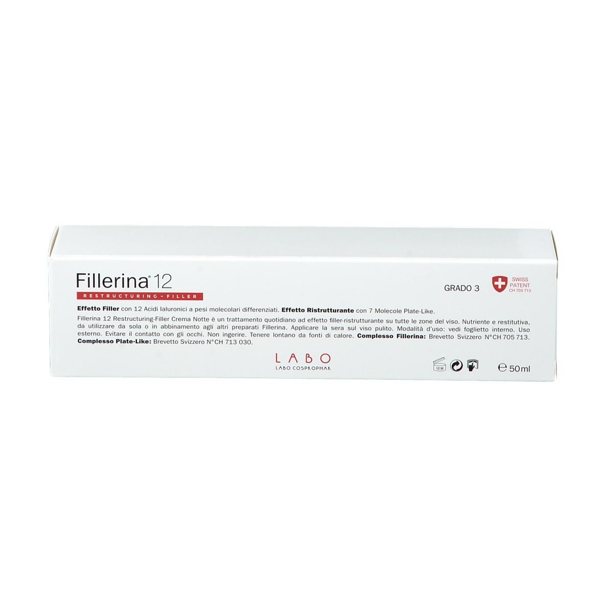 Fillerina® 12 Restructuring-Filler Crema Notte Grado 3