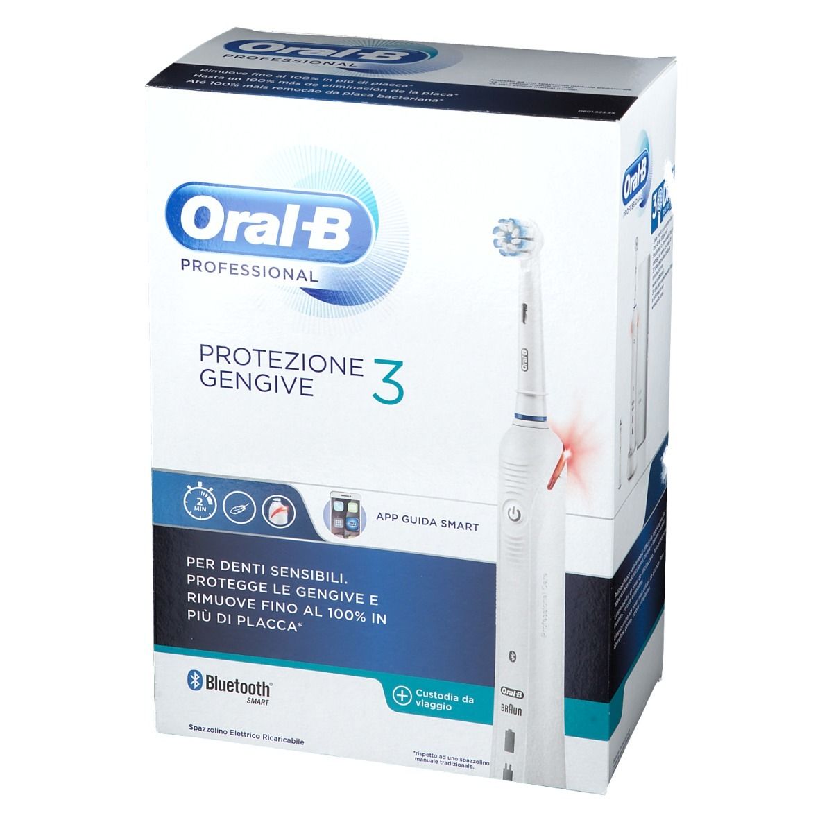 Oral-B Nettoyage Professionnel 3 Spazzolino elettrico Gum Care Protect x1 -  Easypara