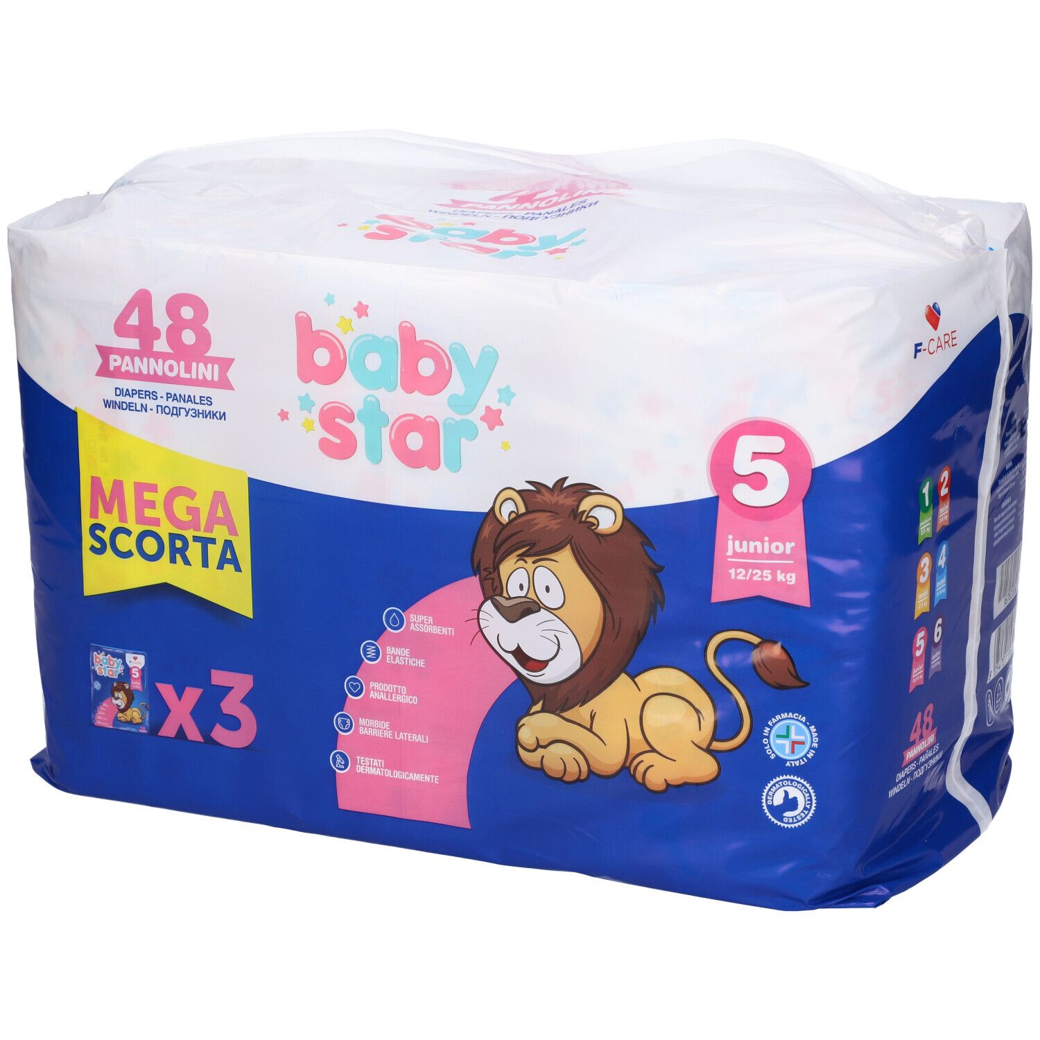 Pannolino Babystar Megascorta Taglia 5 48 Pezzi