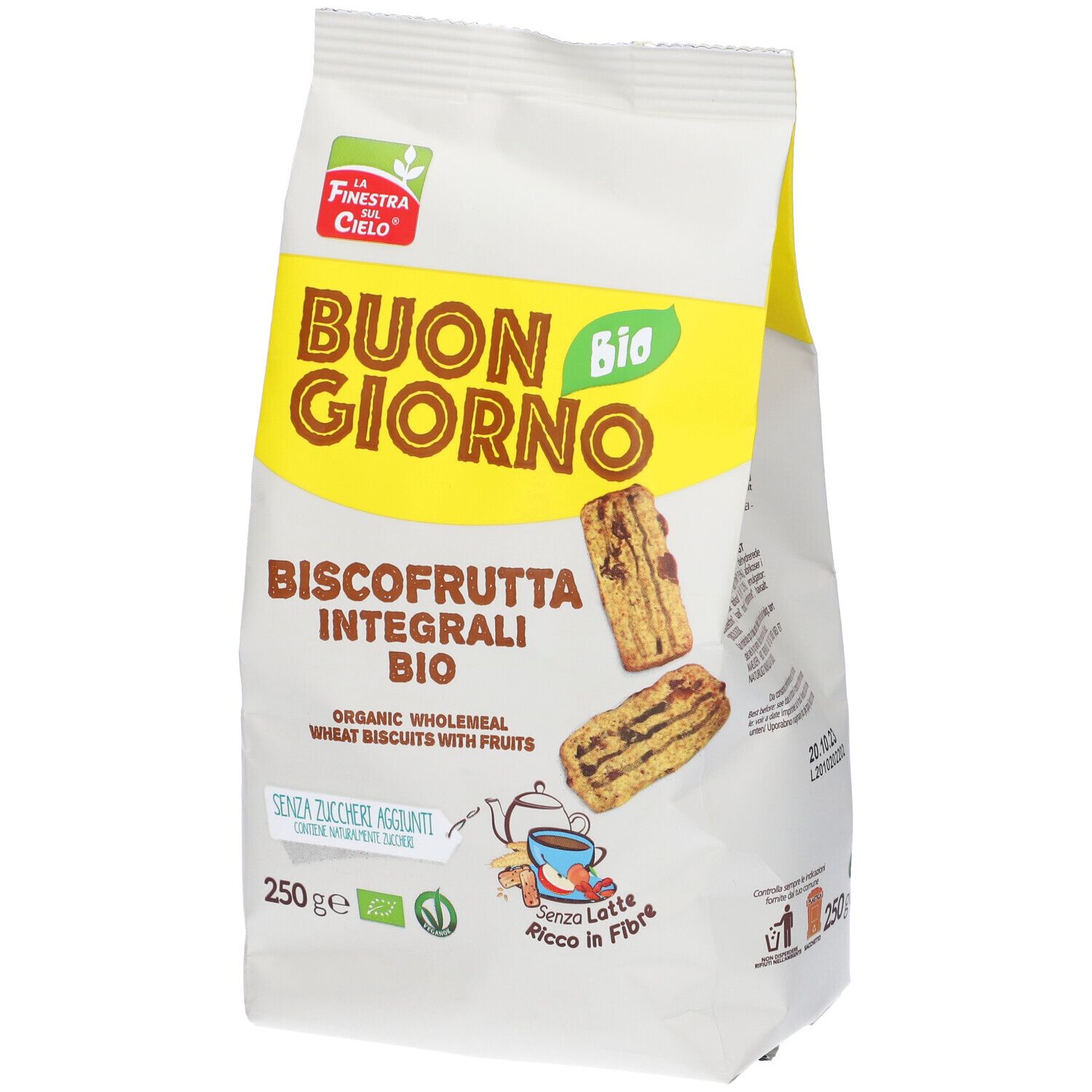 Buongiornobio Biscofrutta Integrali Bio 250 G