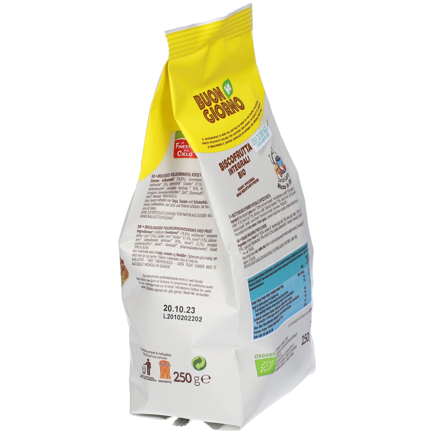 Buongiornobio Biscofrutta Integrali Bio 250 G