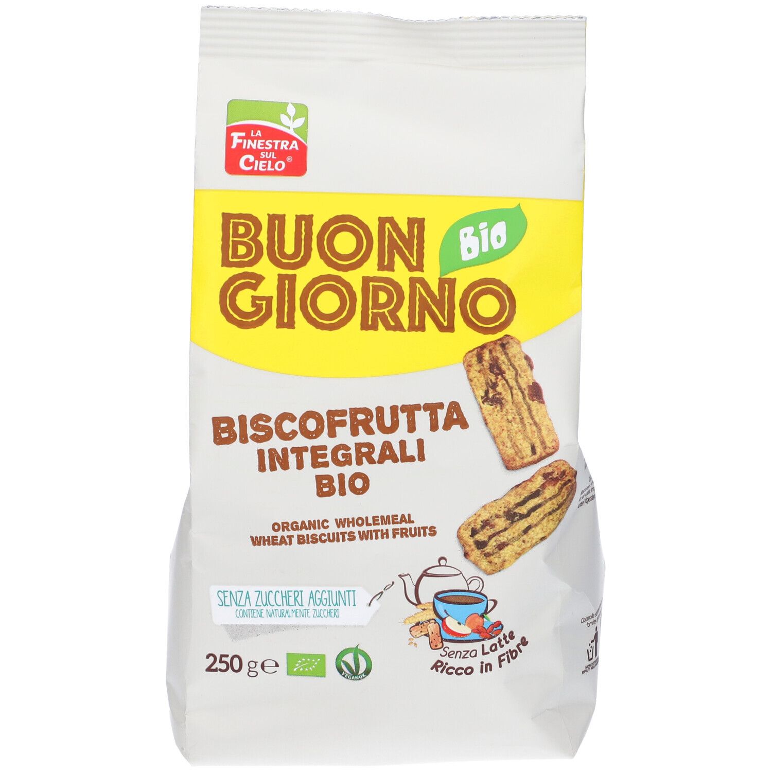 Buongiornobio Biscofrutta Integrali Bio 250 G