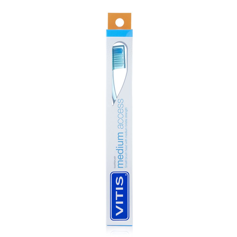 Vitis® Medium Access Blister Spazzolino + Dentifricio da 15 ml