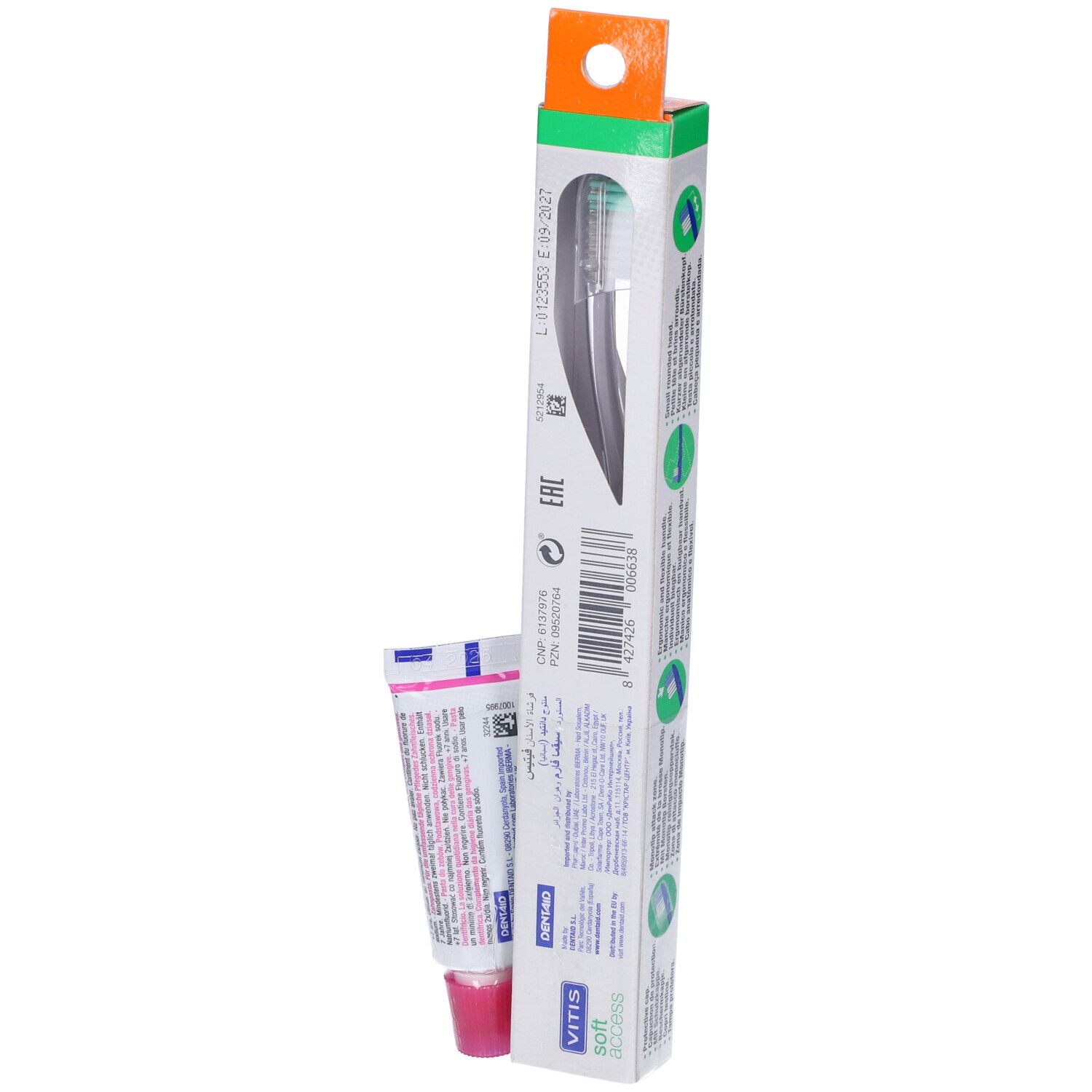Vitis® Soft Access Blister Spazzolino + Dentifricio Gingival