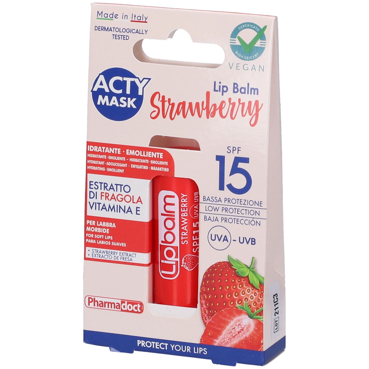 Pharmadoct Burro Cacao Fragola SPF15