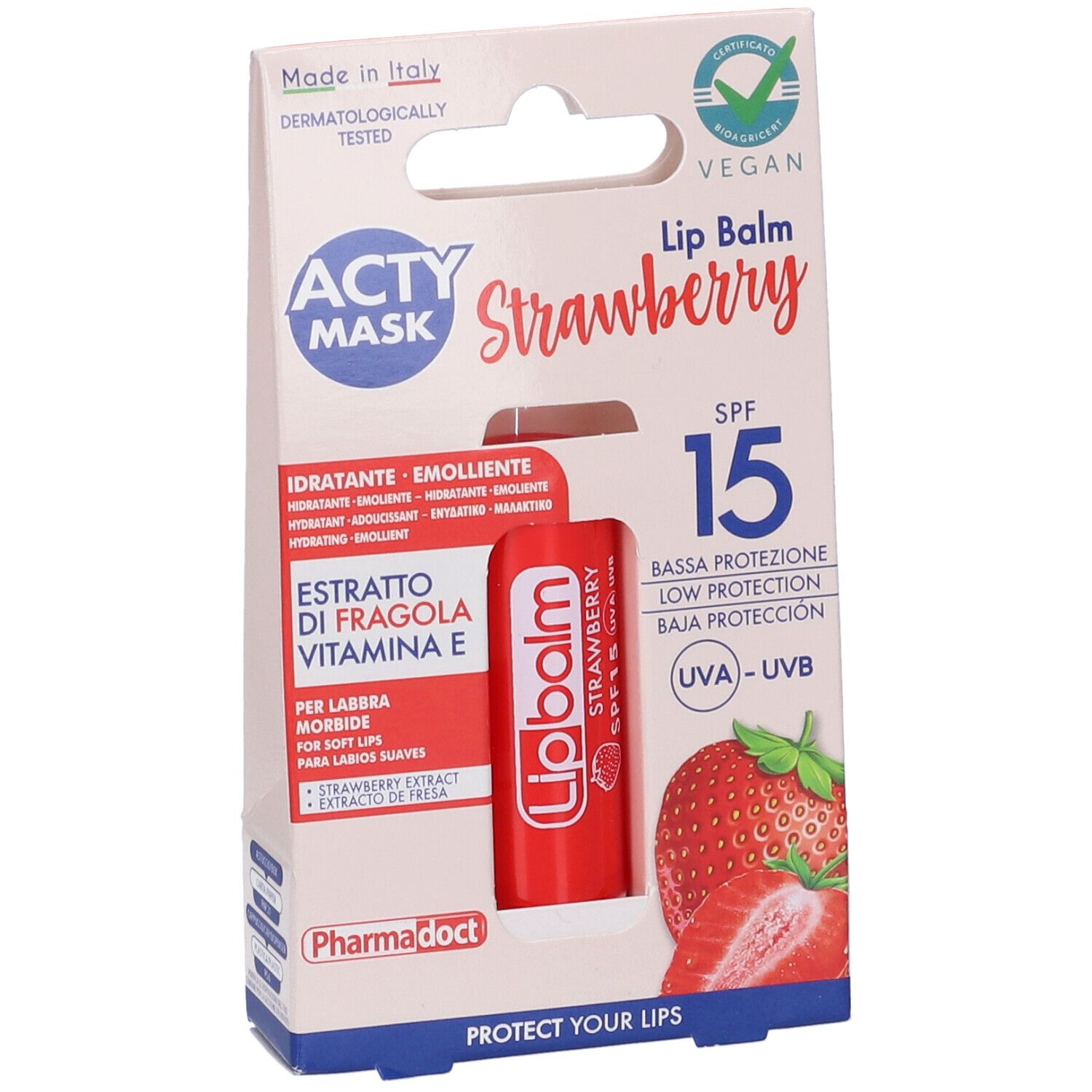 Pharmadoct Burro Cacao Fragola SPF15