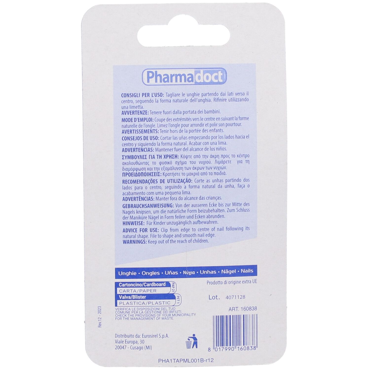 Pharmadoct Tagliaunghie Piccolo