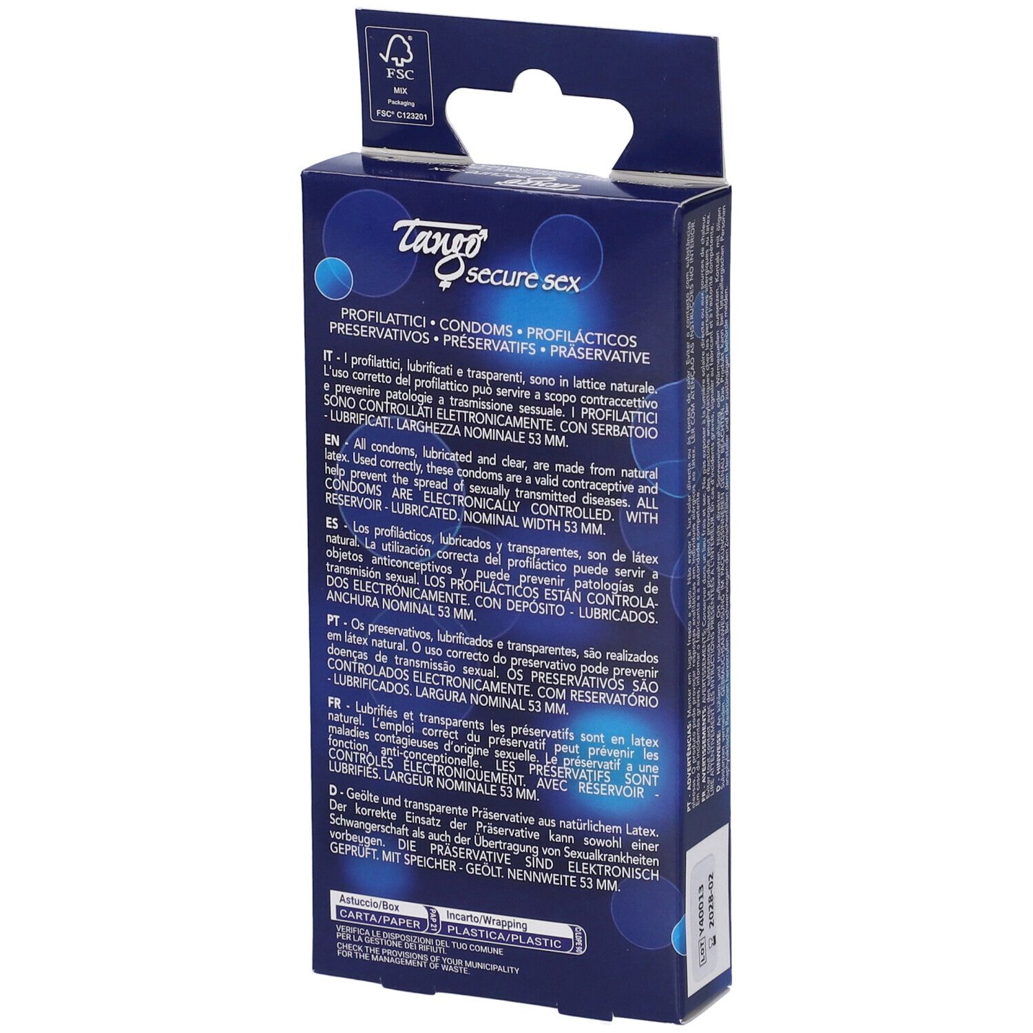 GIMA Preservativi Tango - Conf. Da 8 Scatole Da 12 Pezzi