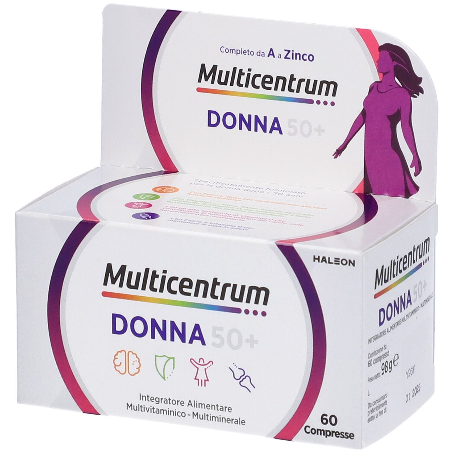 Multicentrum donna 50+ Multivitaminico per Donne 50+ 60 pz