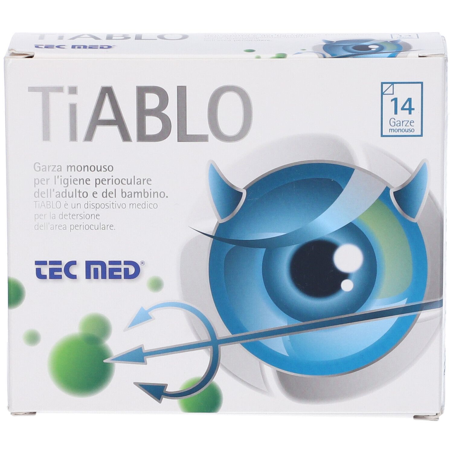 Tiablo Garza Oftalmica Monouso 14 Pezzi