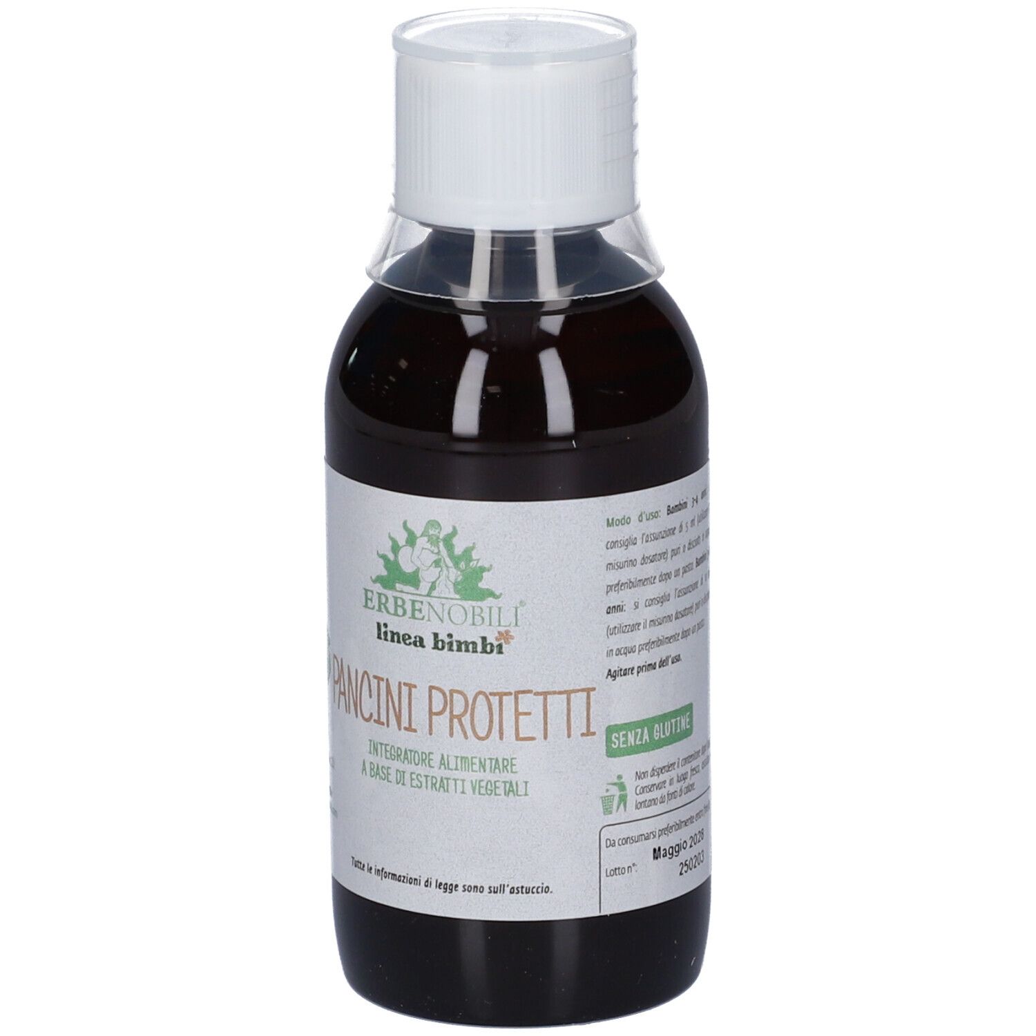 ERBENOBILI linea bimbi 'Pancini Protetti' integratore alimentare a base vegetale.