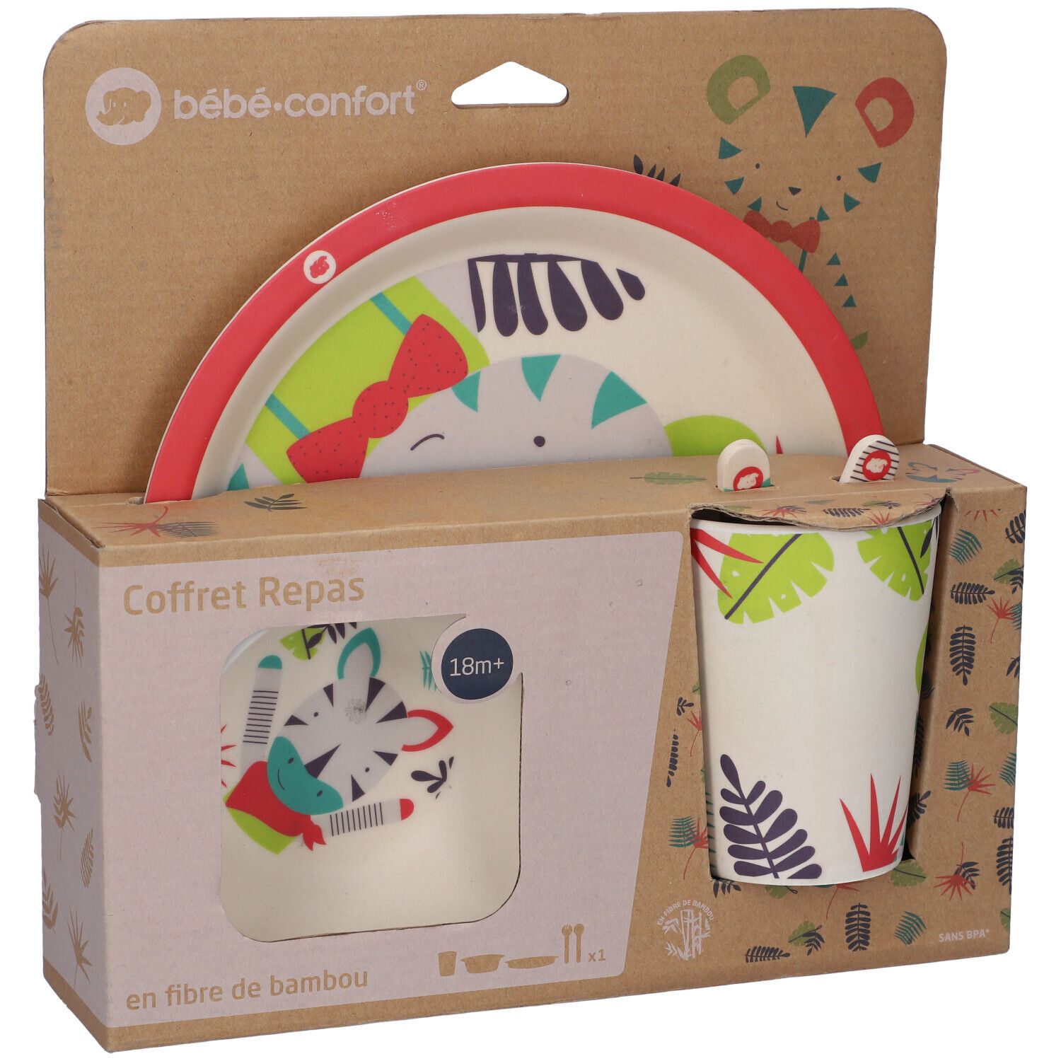 Bebe Confort Cofanetto Pasto 18 Mesi+ Jungle Vibes