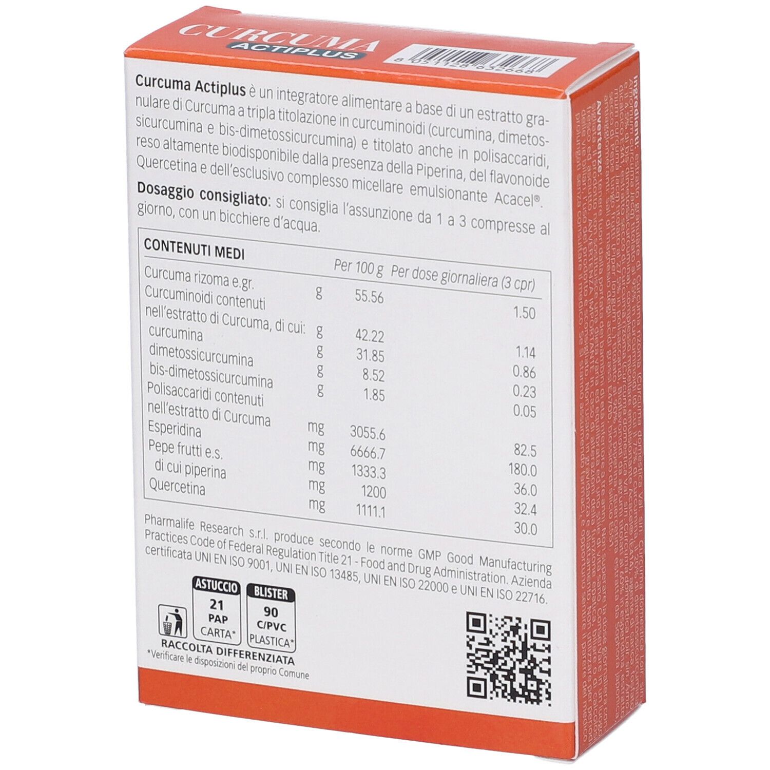 Pharmalife Research Curcuma Actiplus