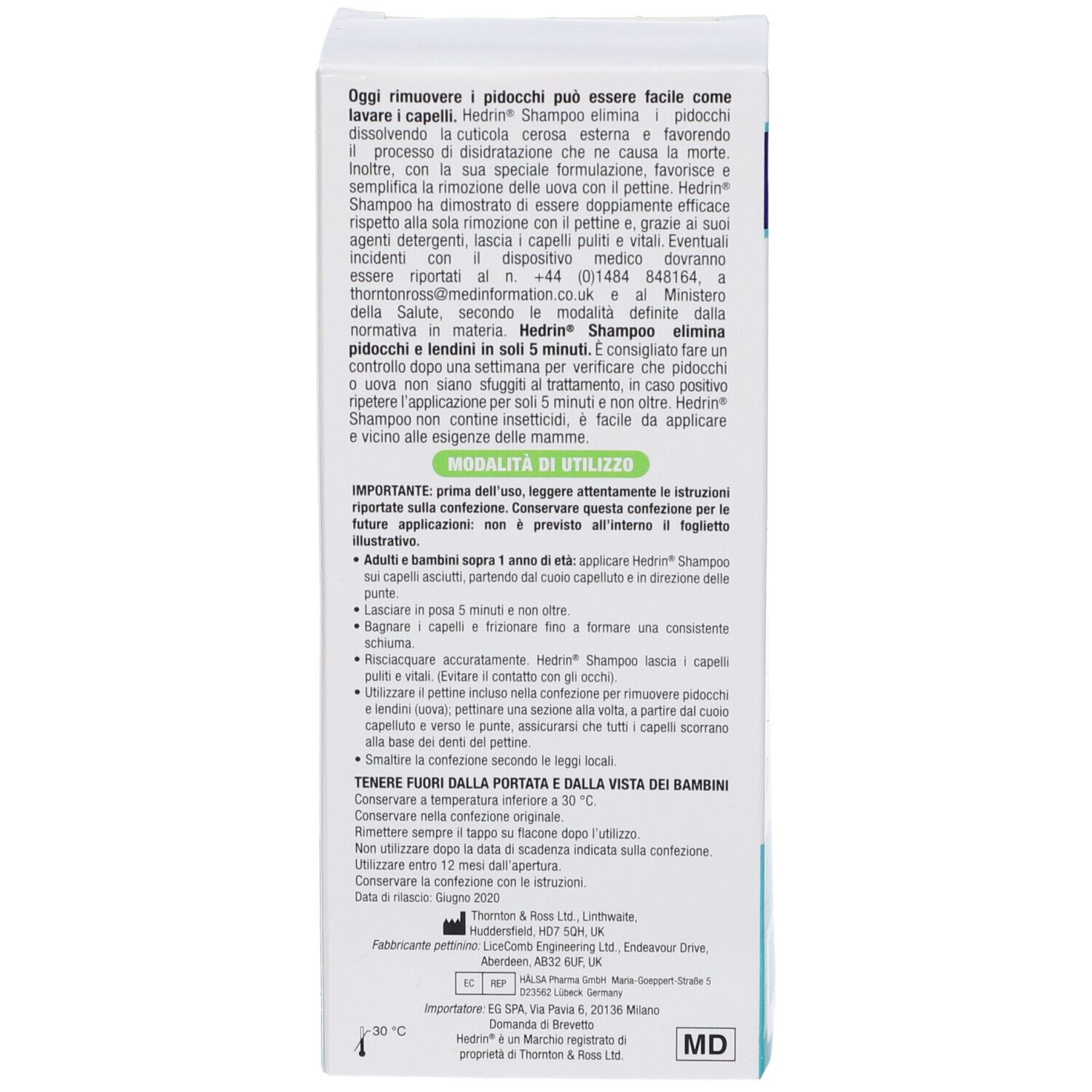 Hedrin Shampoo Antipediculosi