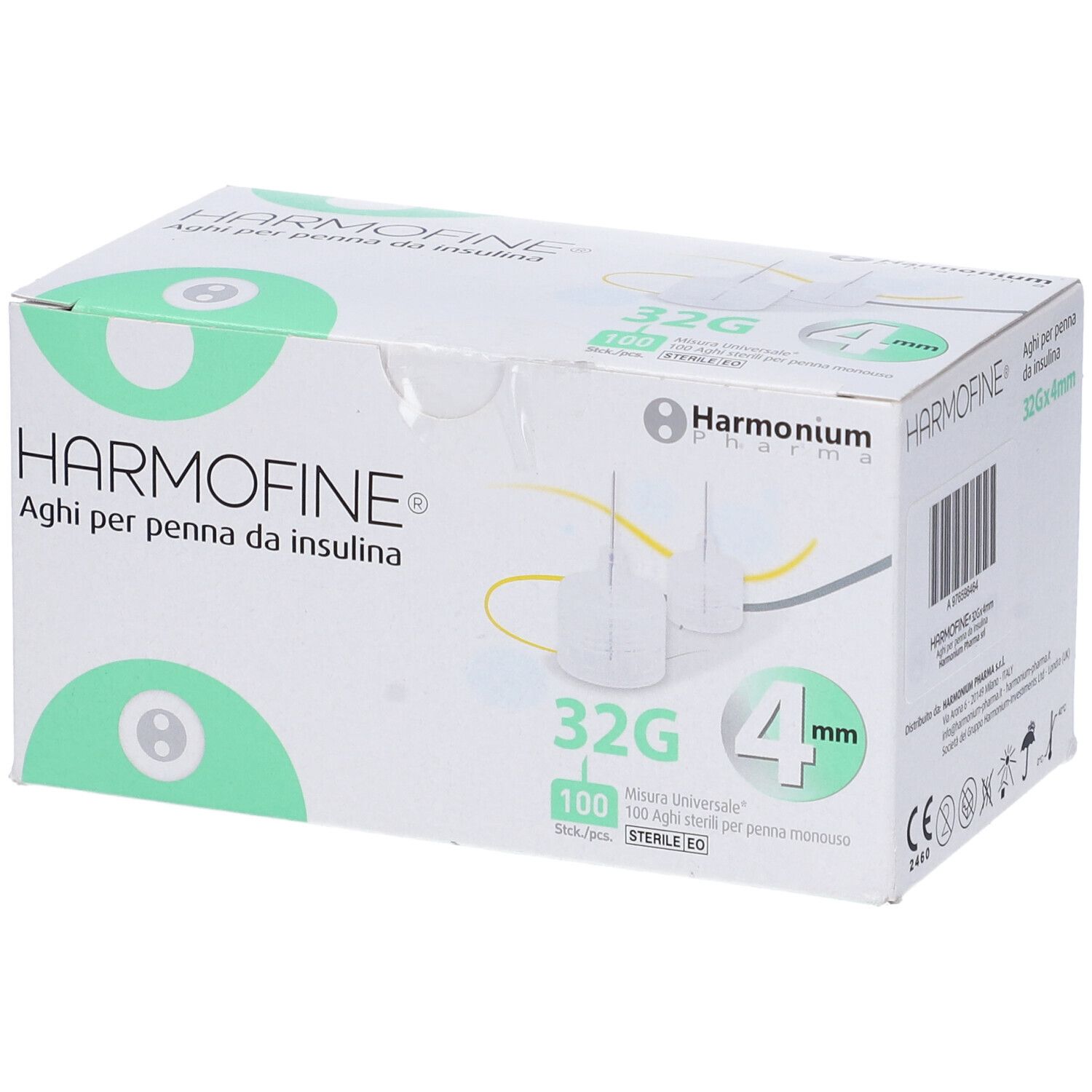 Ago Harmofine Penna Da Insulina Gauge 32 4Mm 100 Pezzi