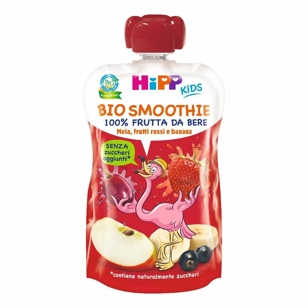 HiPP Kids Bio Smoothie Mela, Frutti rossi e Banana