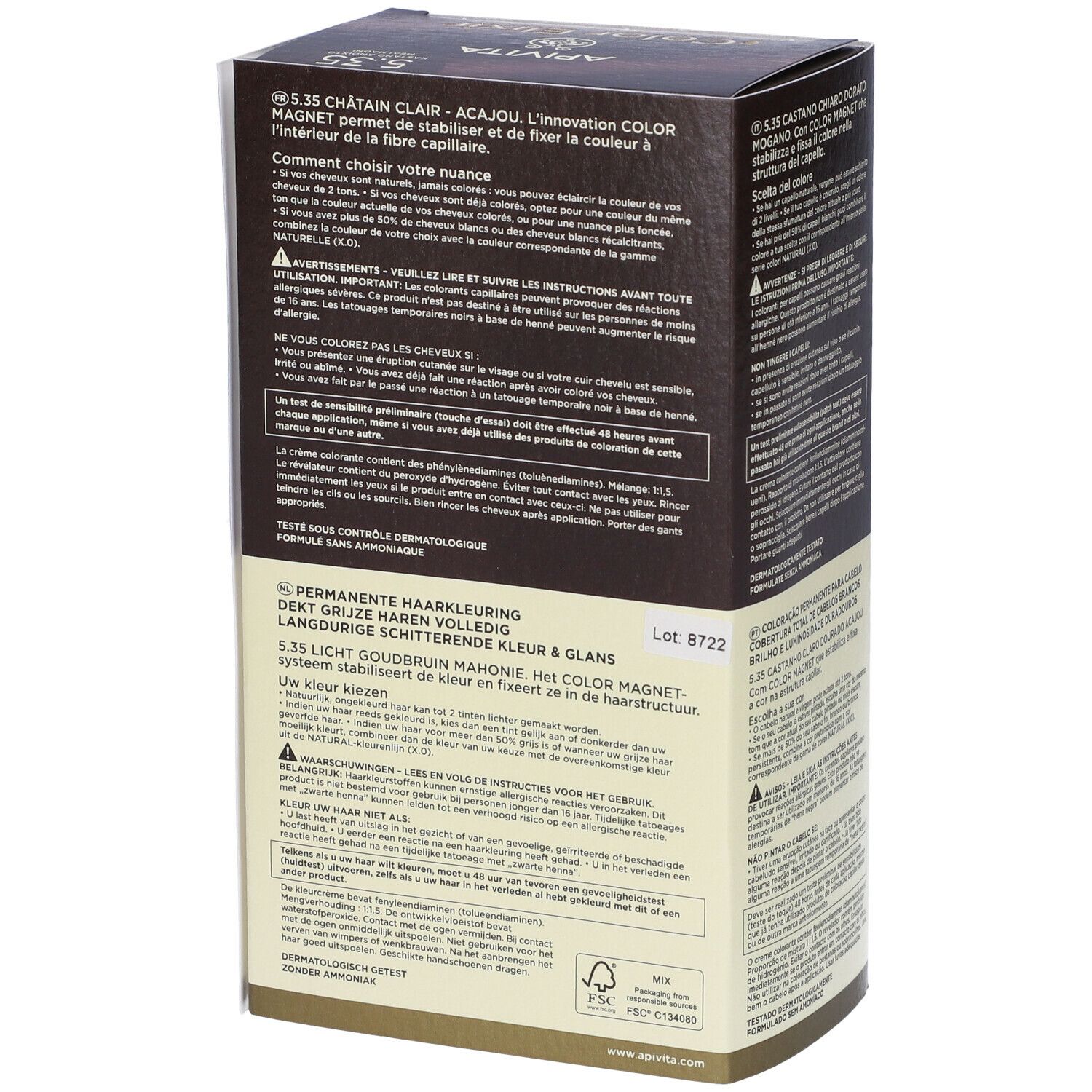APIVITA My Color Elixir 5.35 Castano Chiaro Dorato Mogano
