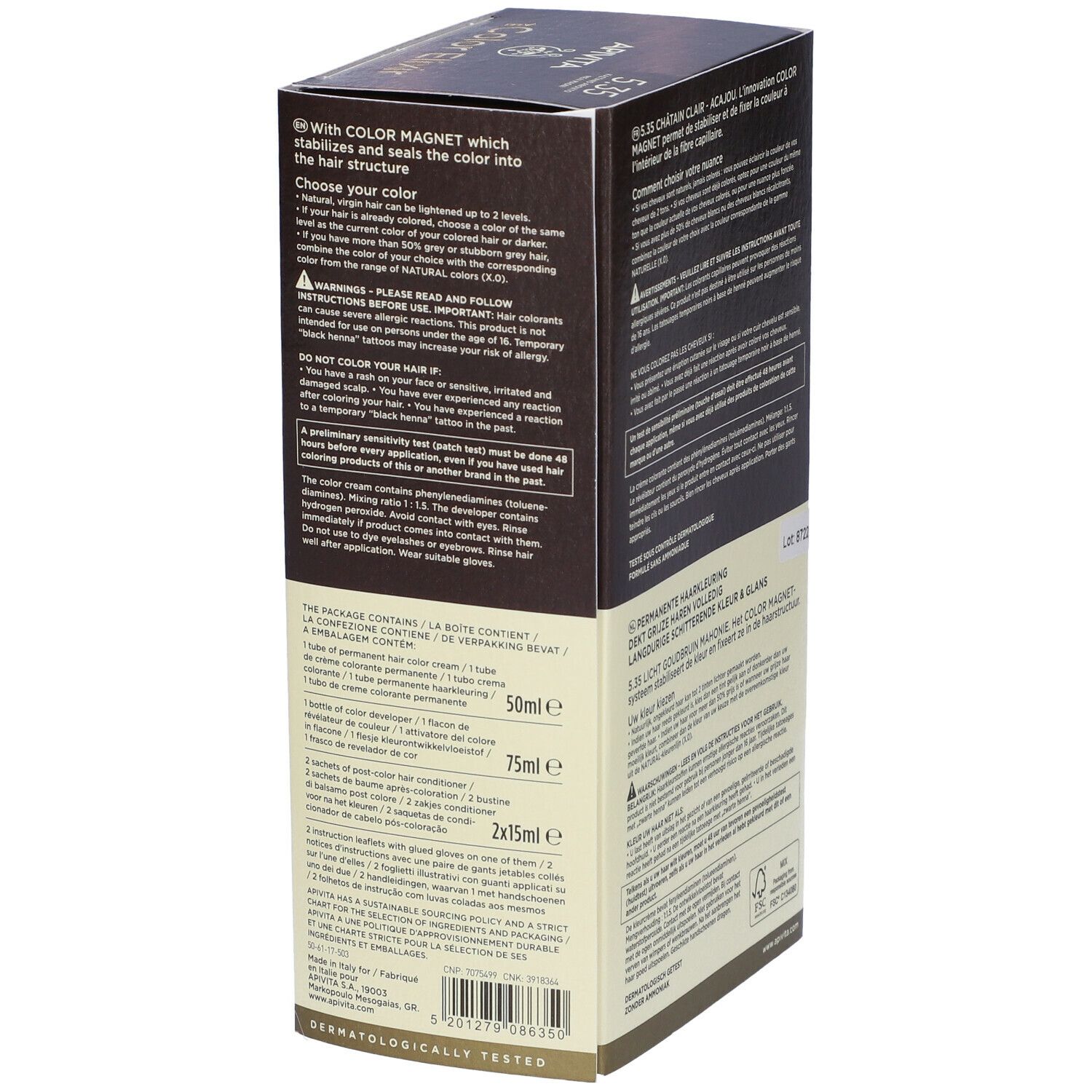 APIVITA My Color Elixir 5.35 Castano Chiaro Dorato Mogano