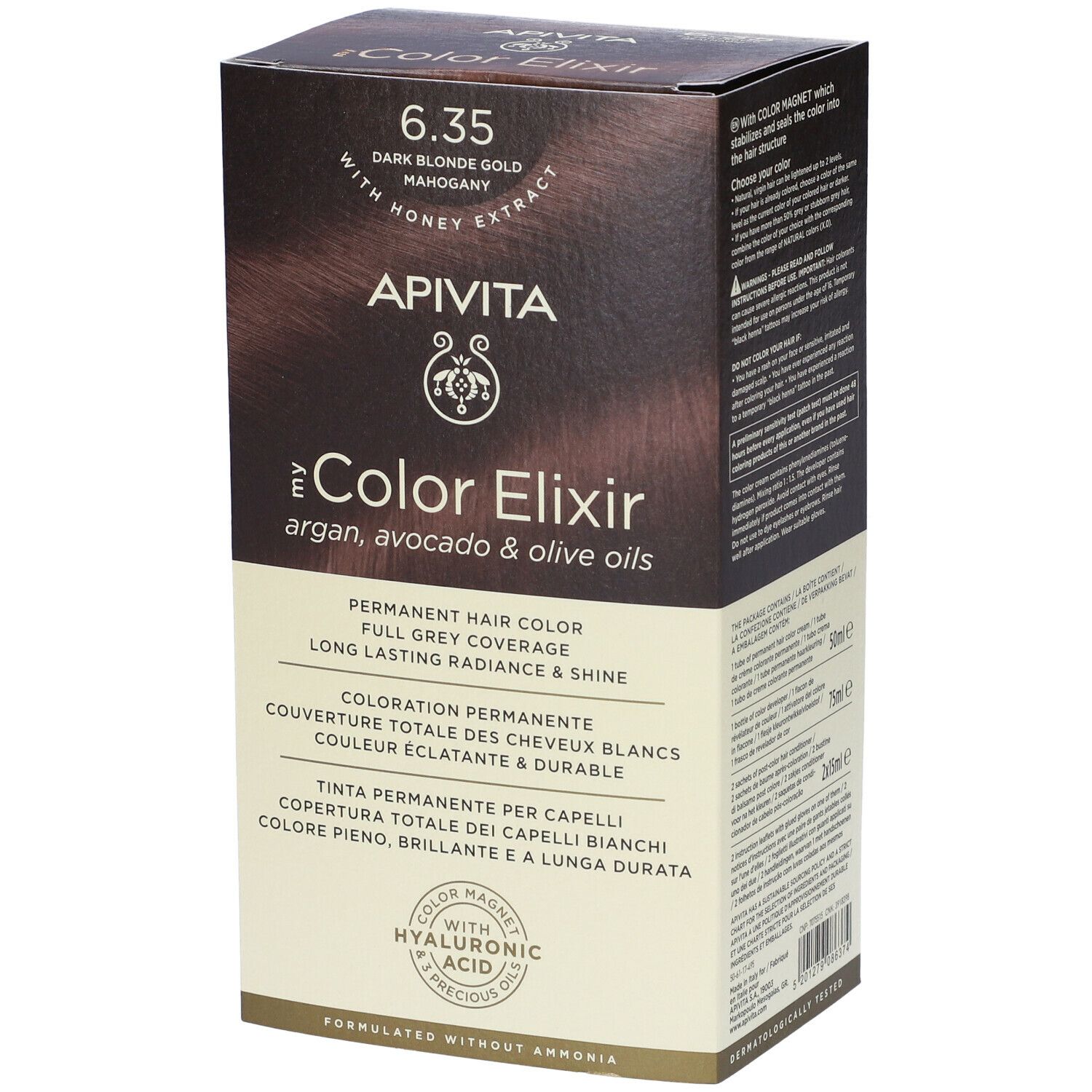 APIVITA My Color Elixir 6.35 Biondo Scuro Dorato Mogano