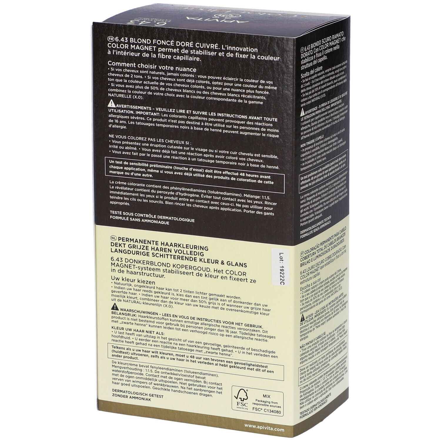 APIVITA My Color Elixir 6.43 Biondo Scuro Ramato Dorato