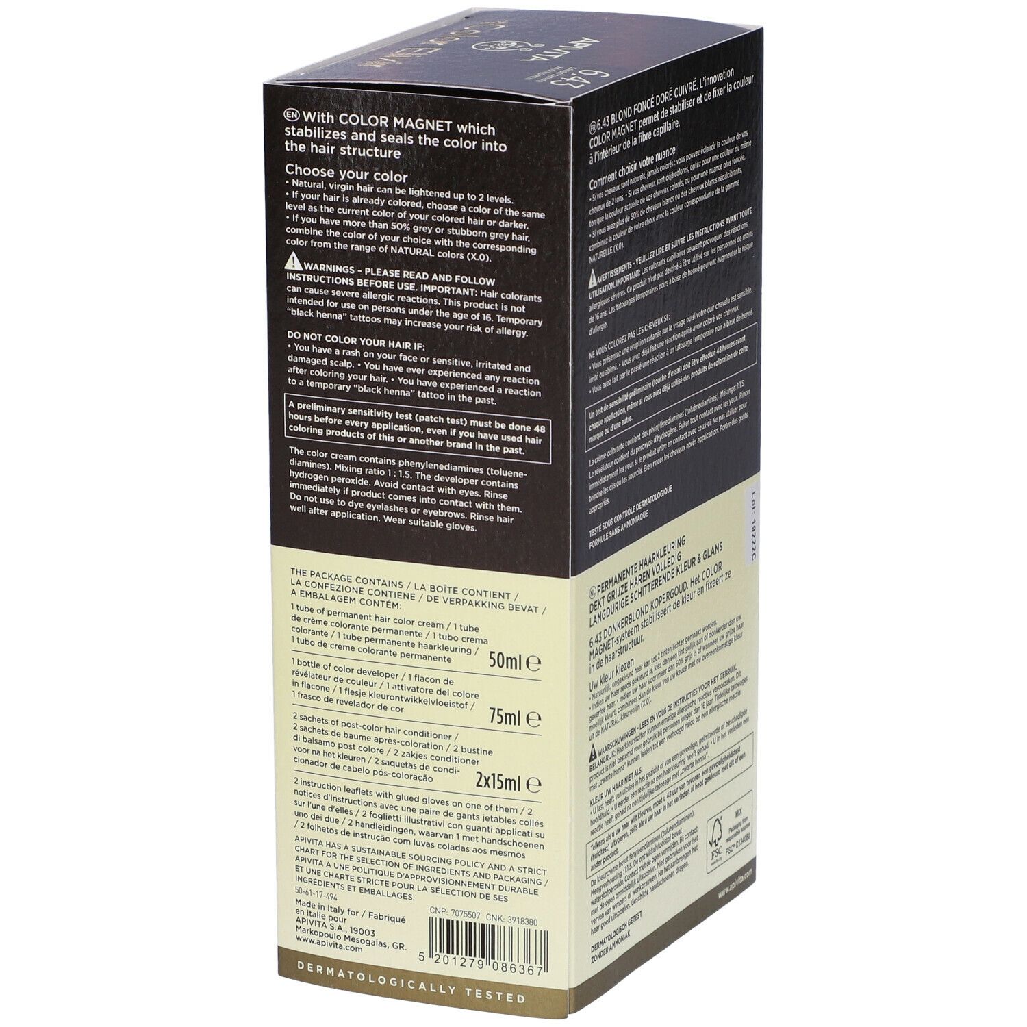 APIVITA My Color Elixir 6.43 Biondo Scuro Ramato Dorato