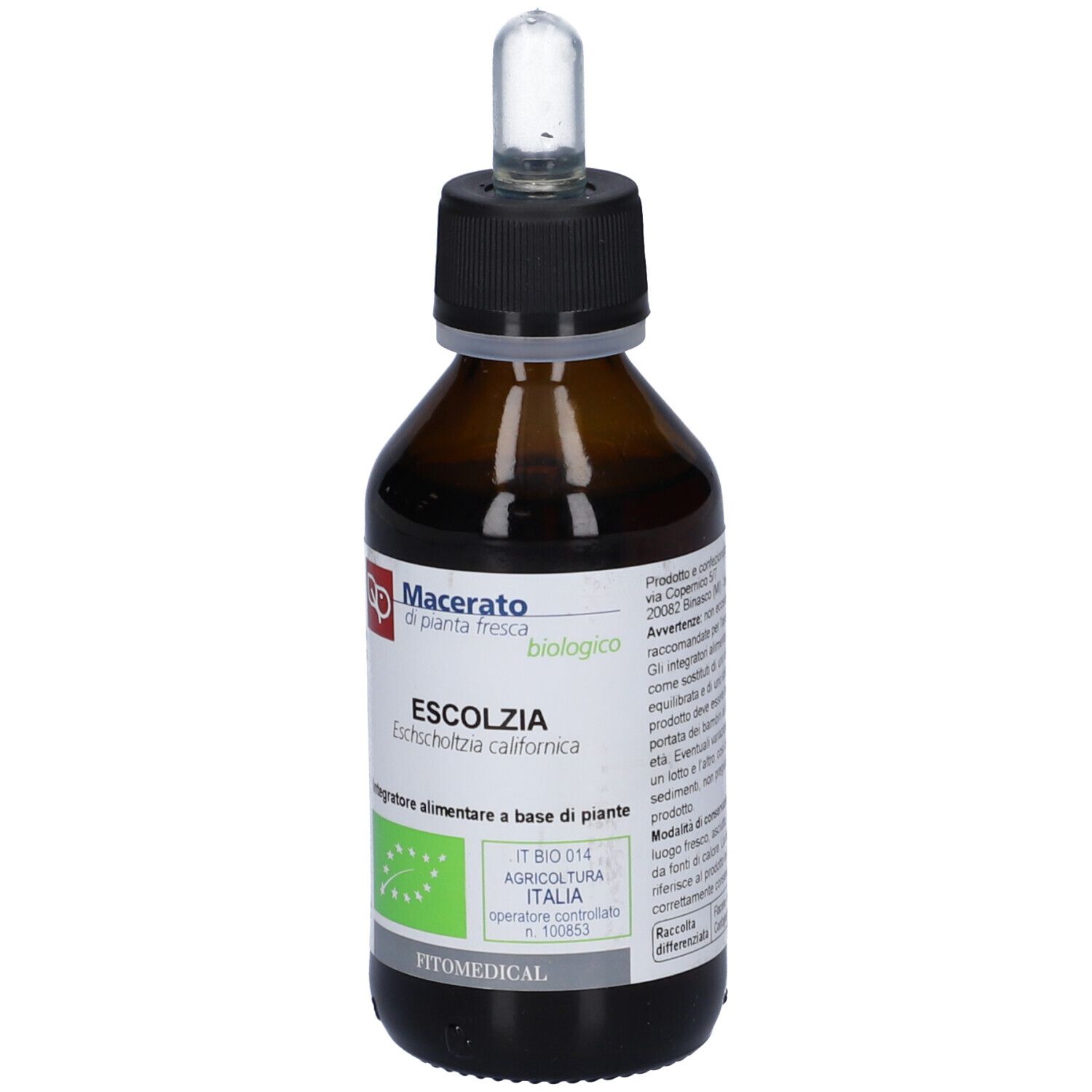 Escolzia Tintura Madre 100 Ml Bio