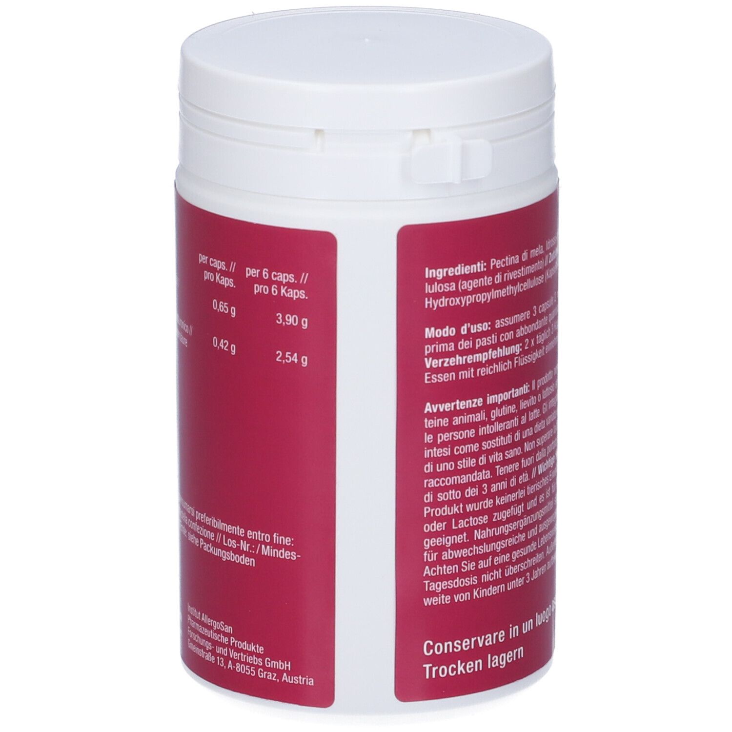 Omni Logic Pectina Mela 180 Capsule