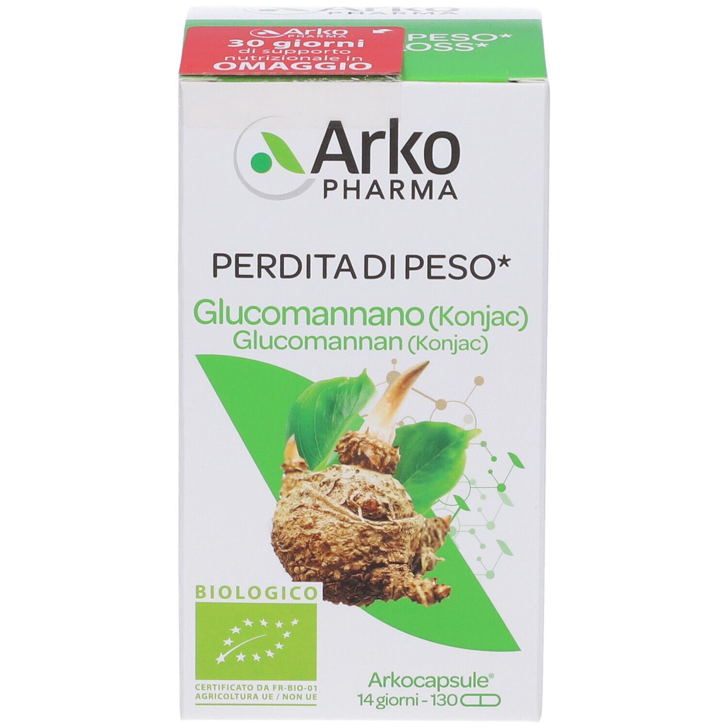 Arkopharma Arkocapsule Glucomannano Linea 130 pz