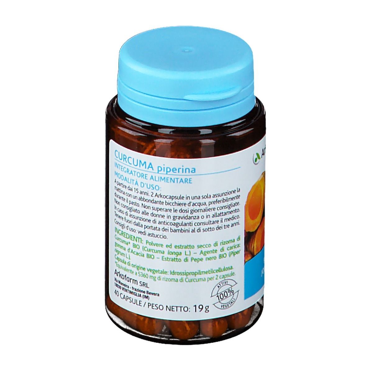 Arkopharma Arkocapsule® Curcuma + Piperina Bio