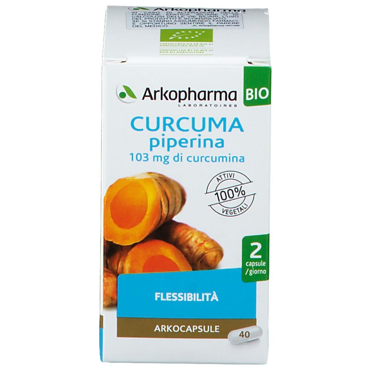 Arkopharma Arkocapsule® Curcuma + Piperina Bio