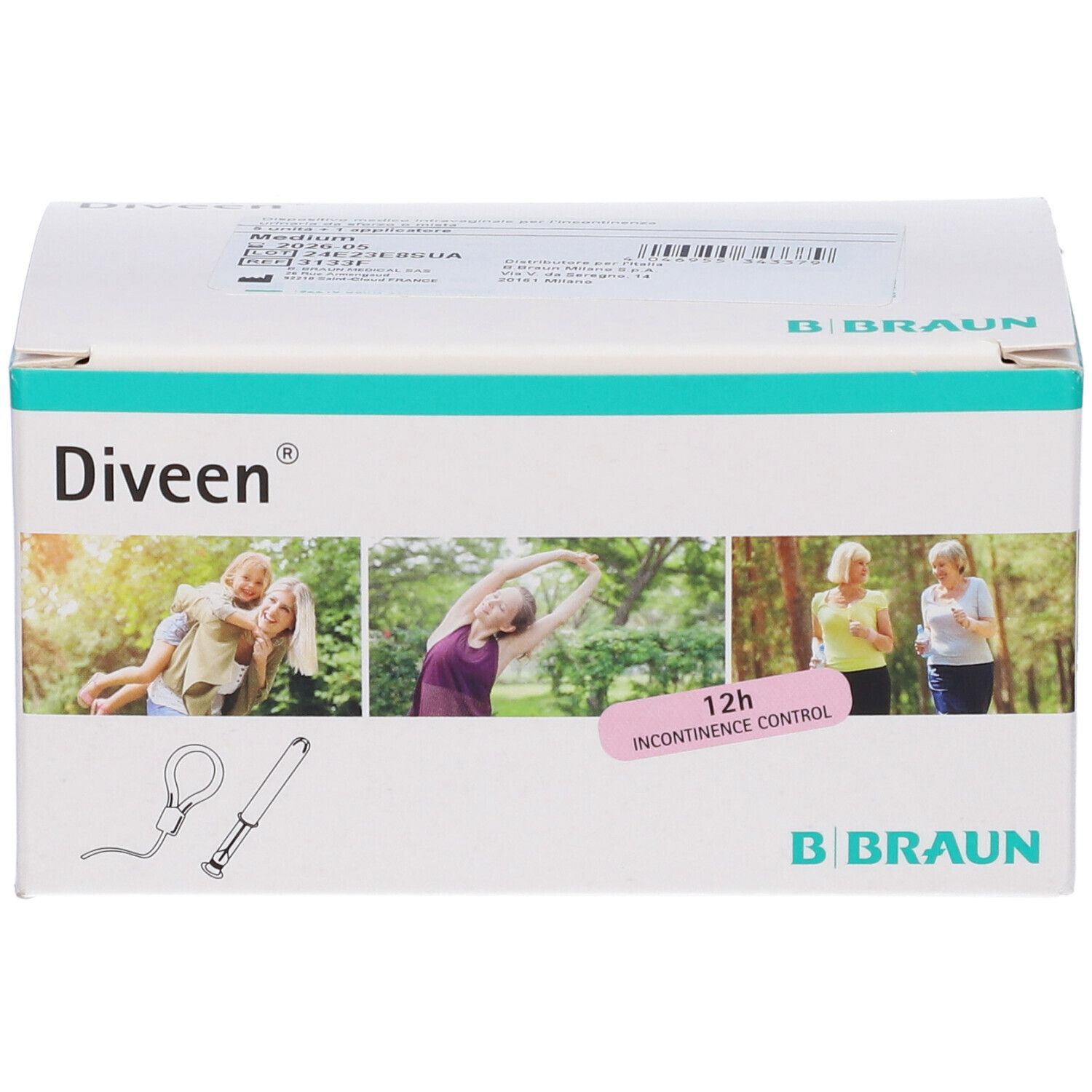 Dispositivo Per L'Incontinenza Urinaria Da Sforzo Diveen Medium 5 Pezzi