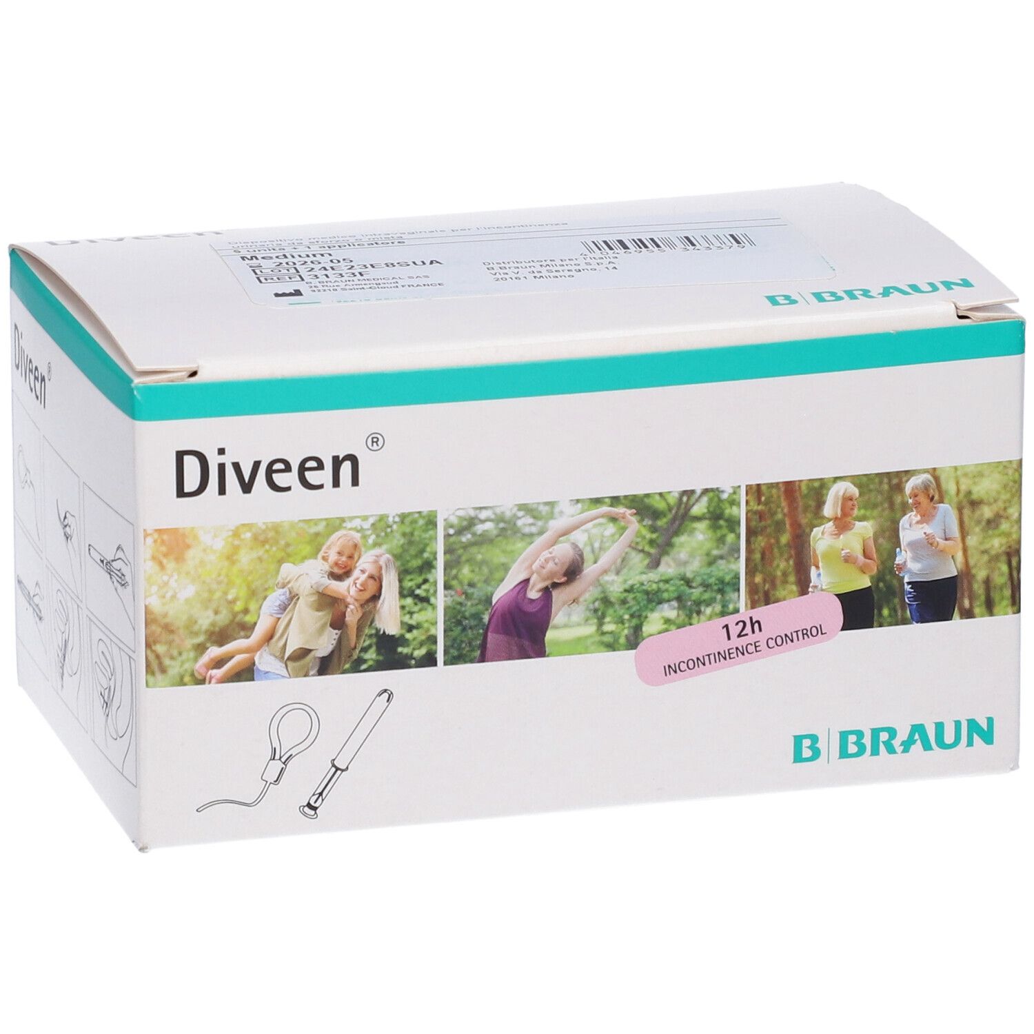 Dispositivo Per L'Incontinenza Urinaria Da Sforzo Diveen Medium 5 Pezzi