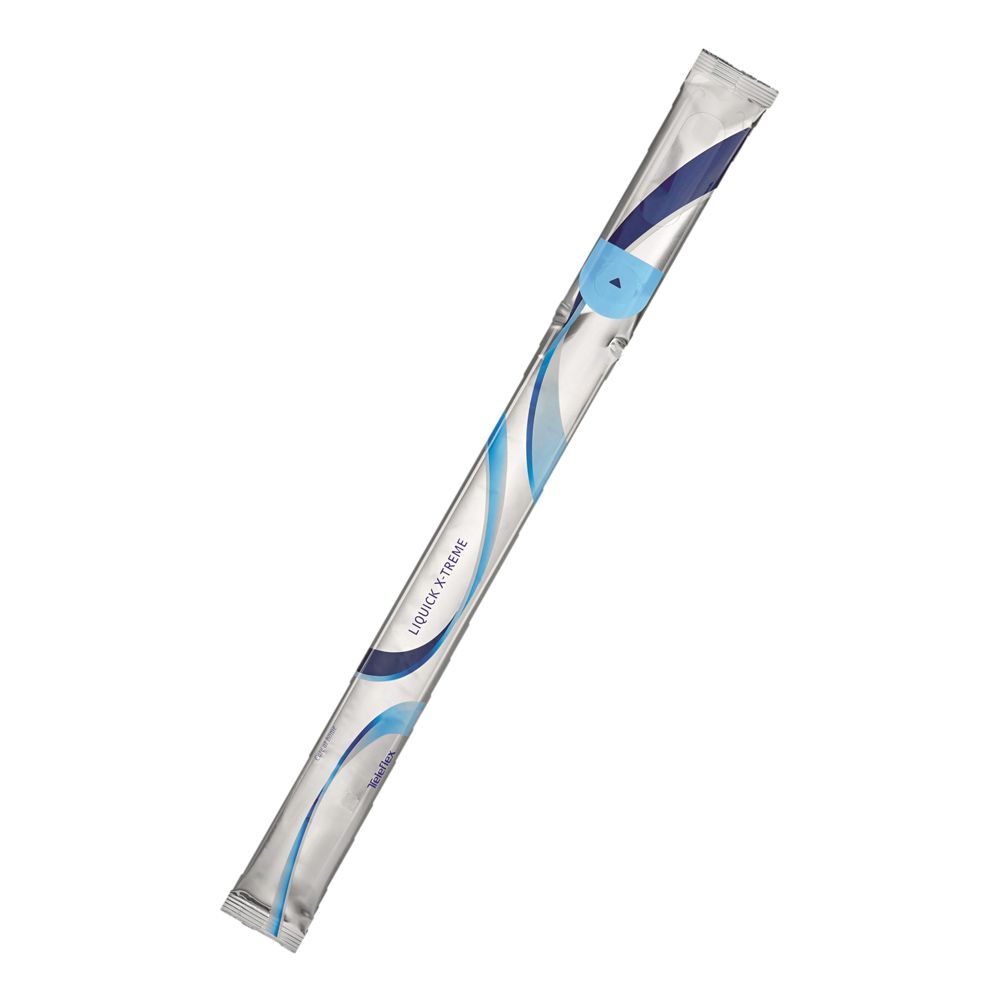 Catetere Vescicale Autolubrificante Liquick X-Treme Plus Rivestimento Idrofilo Con Sacca Raccogli Urina Diametro Ch12 Lunghezza 43 Cm Punta Ergothan 2 Fori Sfalsati 30 Pezzi