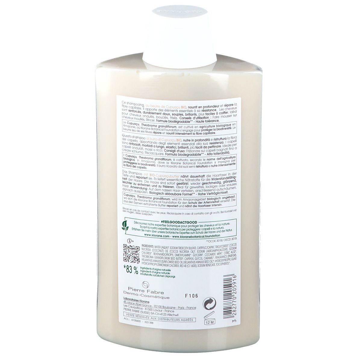 KLORANE Shampoo al burro di Cupuaçu
