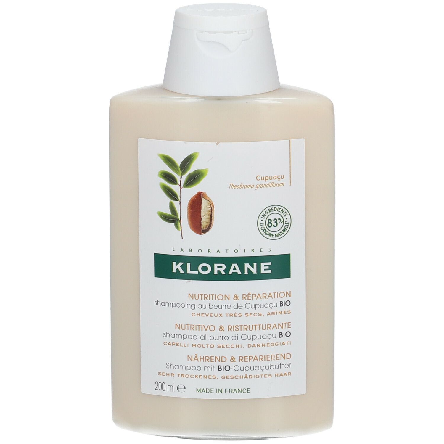 KLORANE Shampoo al burro di Cupuacu BIO Nutri-ristrutturante