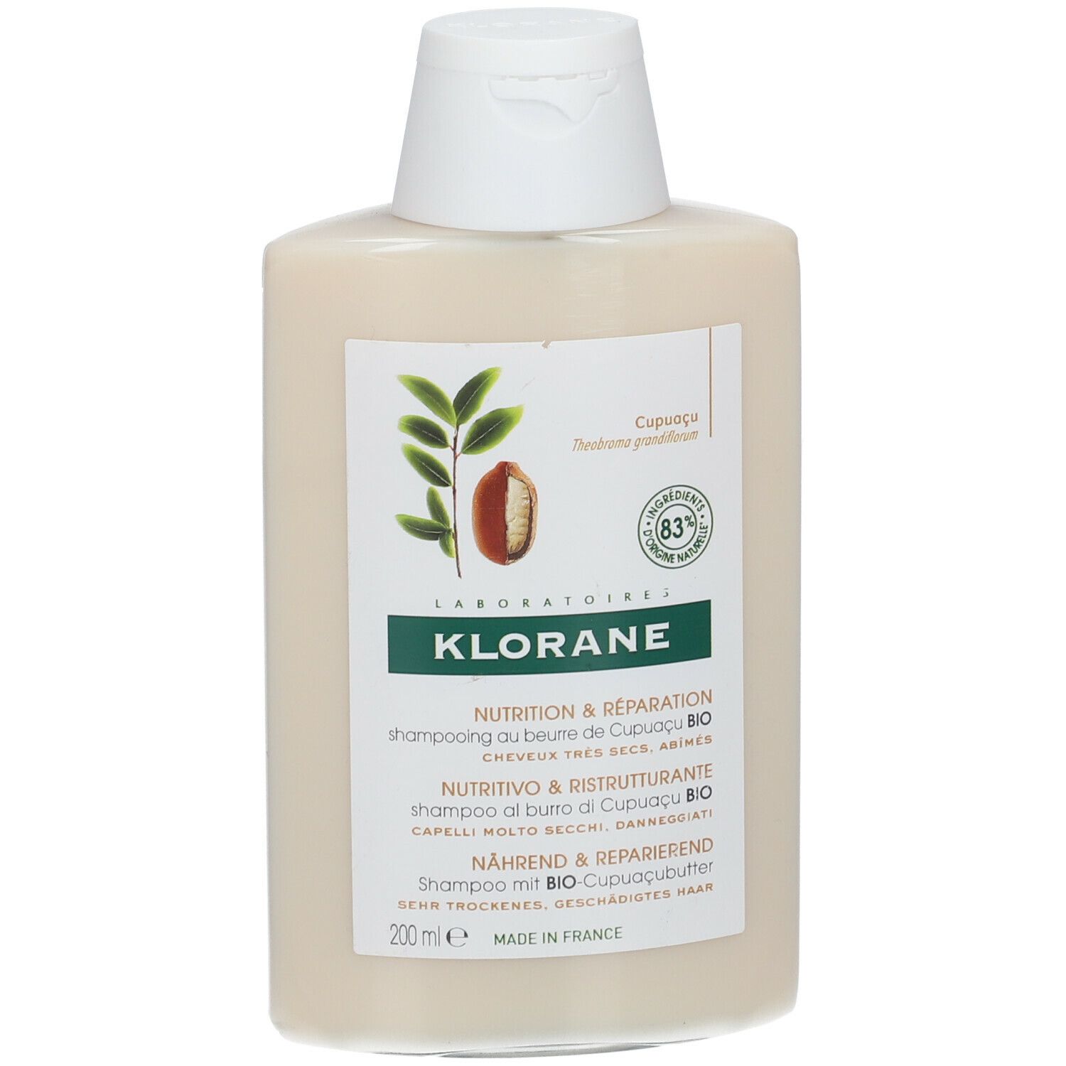 KLORANE Shampoo al burro di Cupuacu BIO Nutri-ristrutturante