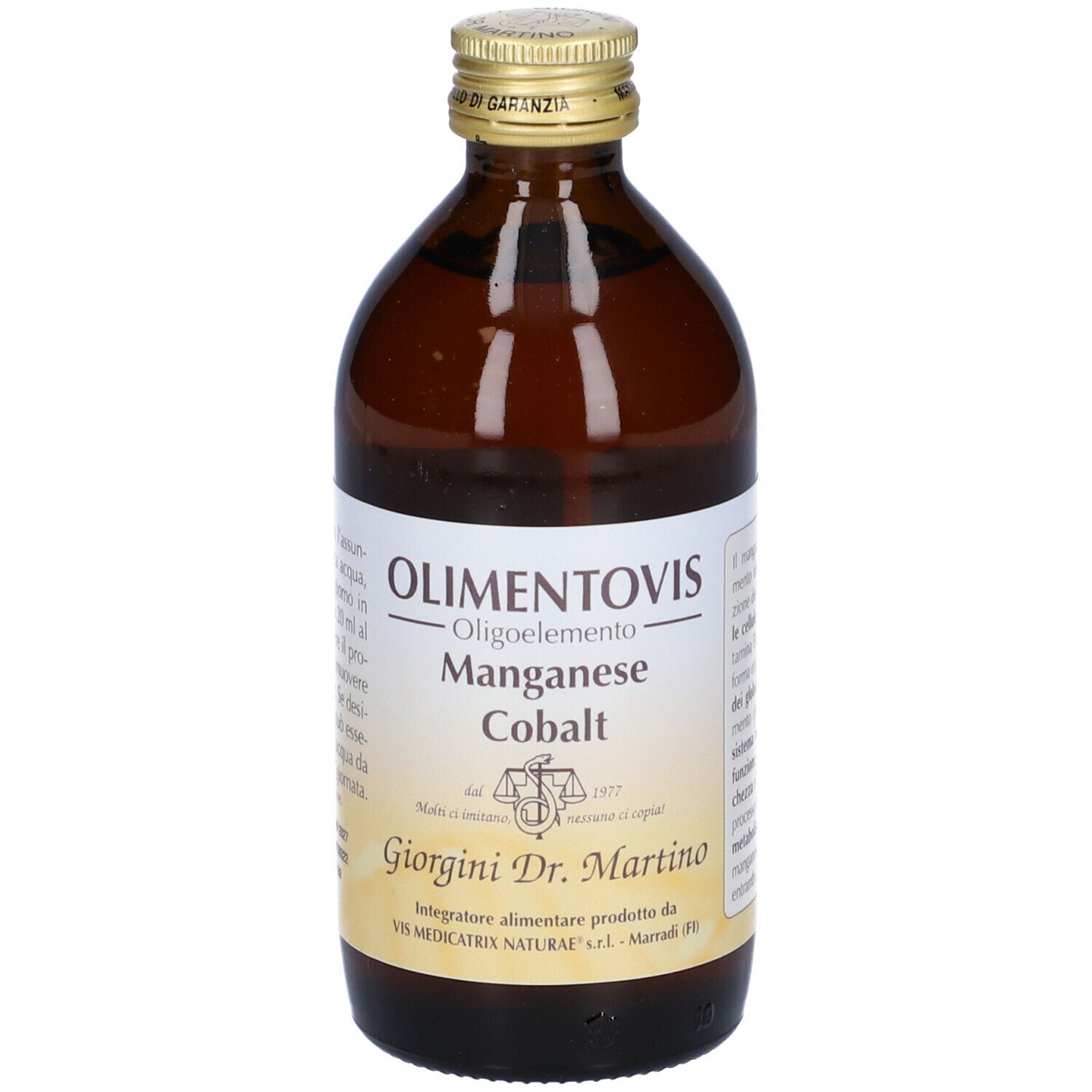 Olimentovis Oligoelemento Manganese Cobalt Liquido Analcolico Senza Zuccheri 200 Ml 40 Dosi