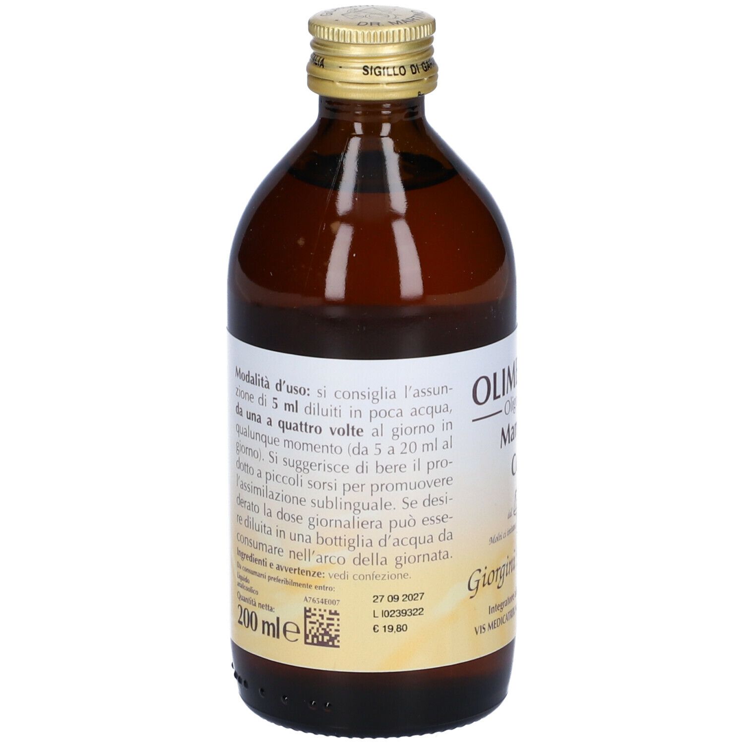 Olimentovis Oligoelemento Manganese Cobalt Liquido Analcolico Senza Zuccheri 200 Ml 40 Dosi