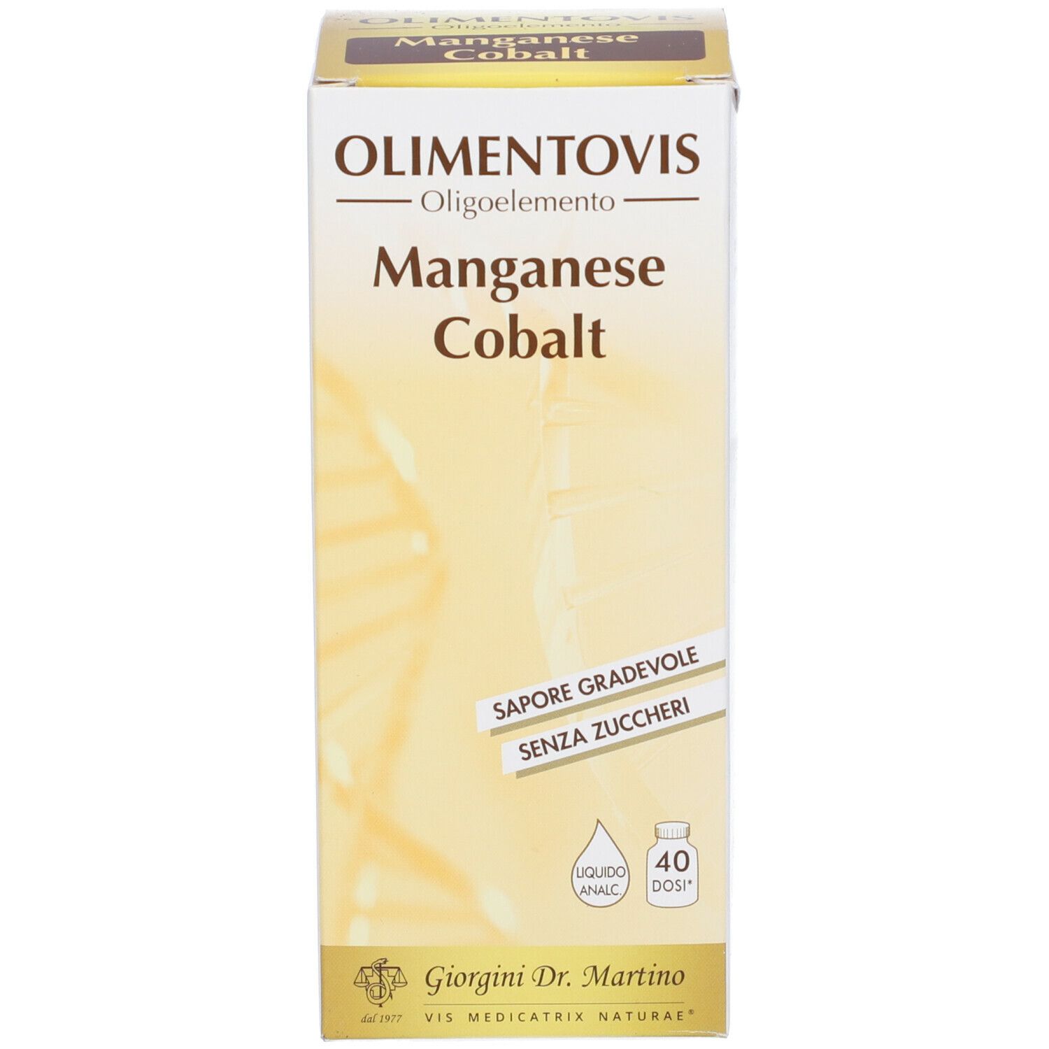 Olimentovis Oligoelemento Manganese Cobalt Liquido Analcolico Senza Zuccheri 200 Ml 40 Dosi